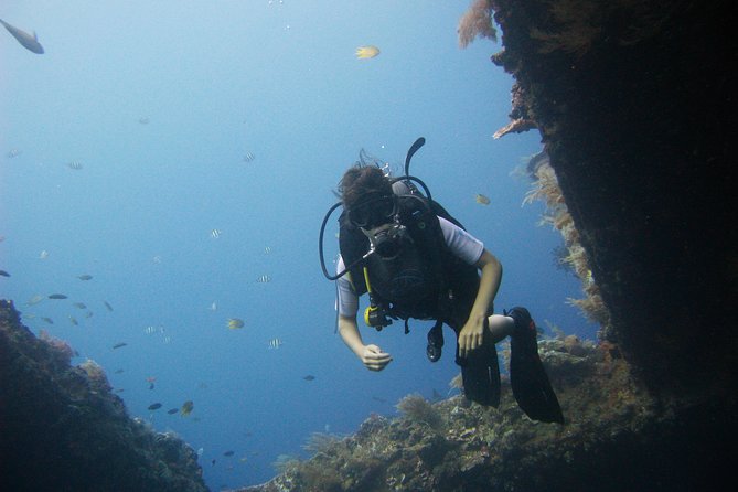 2 PADI Certified Dives at Tulamben from Bali - Entering the USAT Liberty wreck