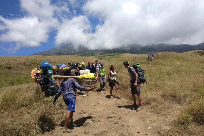 3 days 2 night trekking Rinjani to Summit and lake - The crater lake, hot spring, and second camp