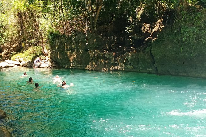 3D2N trip kawah putih-papandayan vulcan-nagavillage-green canyon - Green Canyon by boat and in the water
