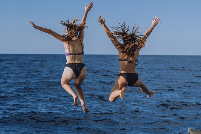 4-in-1 • Gili Islands Snorkel & Sunset Half-day Catamaran Cruise - Sunset from the middle of the sea