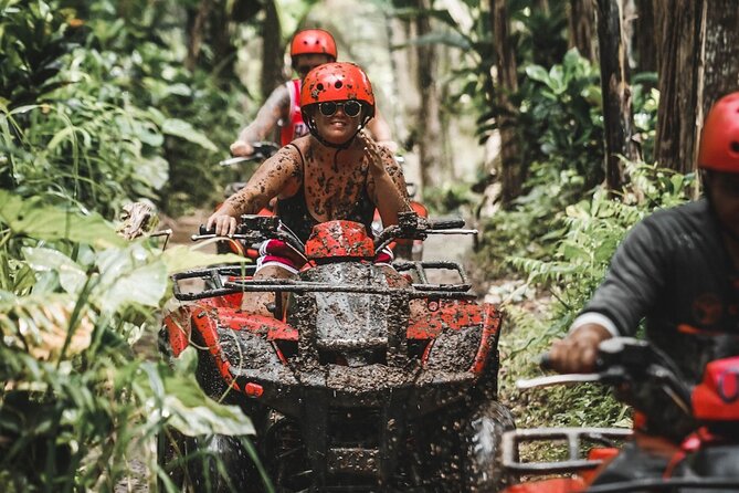 ATV Quad Bike Bali with Gorilla Cave & Lunch at Cretya Sunset - Through rice fields, valleys, and muddy tracks