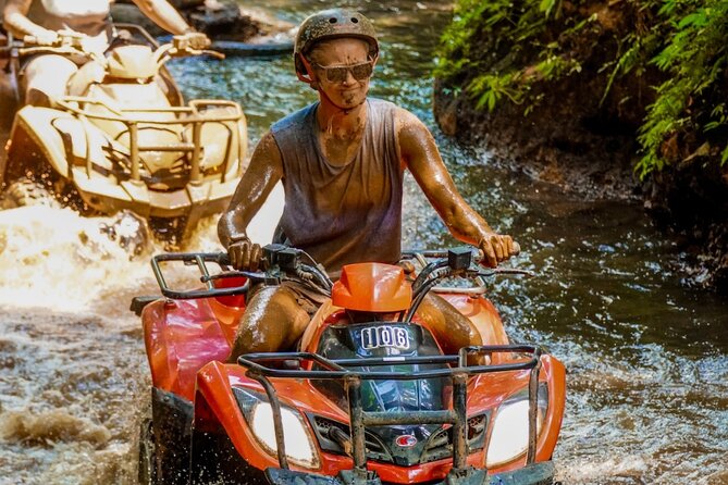 ATV Quad Bike Bali with Gorilla Cave & Lunch at Cretya Sunset - Waterfalls and the wettest parts of the trail