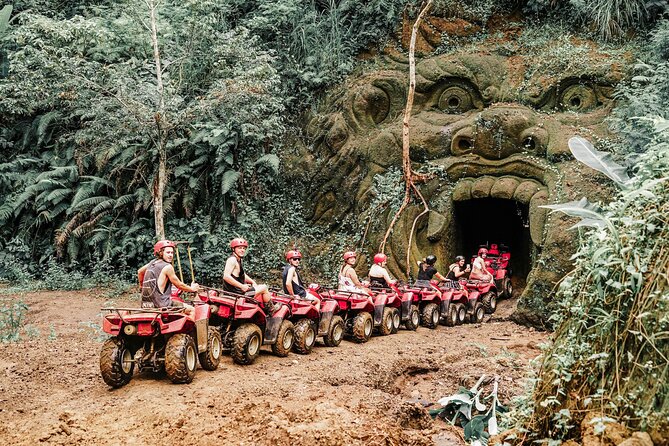 ATV Quad Bike Bali with Waterfall Gorilla Cave and Lunch - A muddy route through Ubud’s countryside