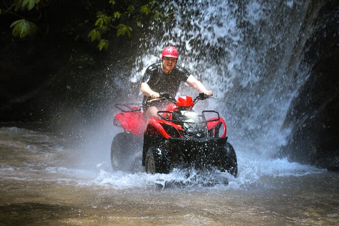 ATV Quad Bike Kuber Through Waterfall, Tunnel And Rice Field - The tunnel section adds a jolt of adventure