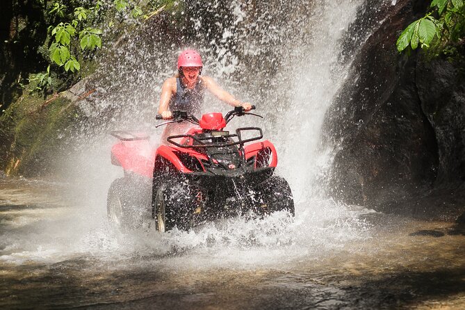 ATV Quad Bike Kuber Through Waterfall, Tunnel And Rice Field - Guides and transport can shape the whole day