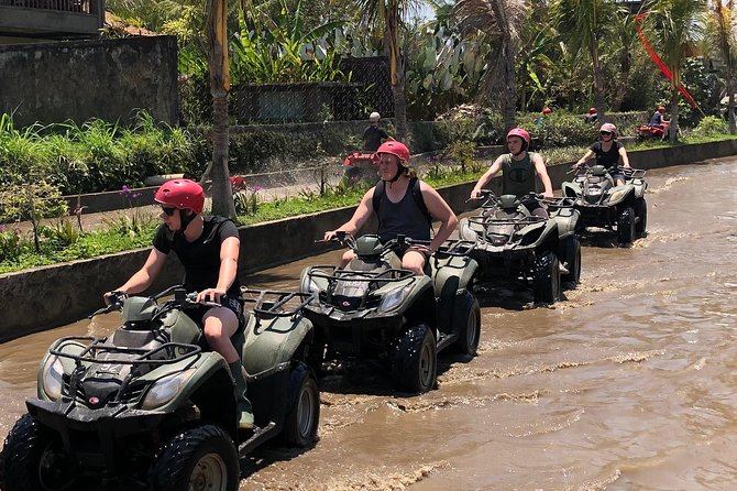 ATV Quad Bike Through Tunnel and Waterfall in Bali - The waterfall stop and the wettest part of the ride