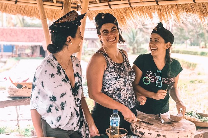 Authentic Balinese Cooking Classes - Cooking satay, nasi goreng, and black rice pudding