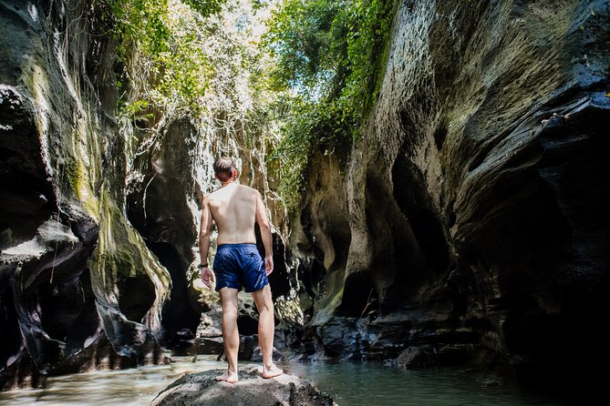 Bali Adventure Tour: Hidden Canyon, Tegenungan Waterfall, Goa Gajah temple - Tegenungan Waterfall and its long stairway