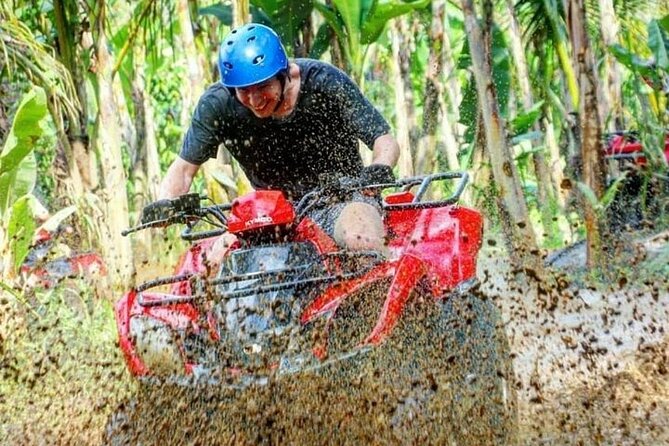 Bali ATV Quad Adventure Ubud Monkey Forest and Waterfall - Tegenungan Waterfall, a short scenic pause
