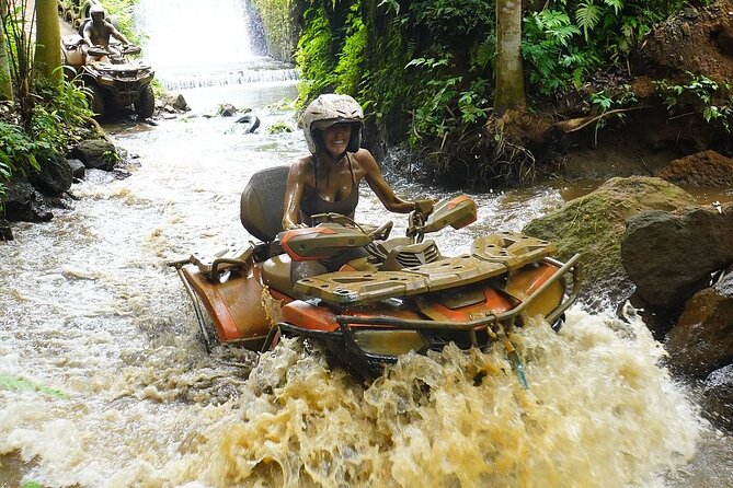 Bali ATV Quad Bike Adventure with Gorilla Cave Pass By Waterfall - Pickup from southern Bali