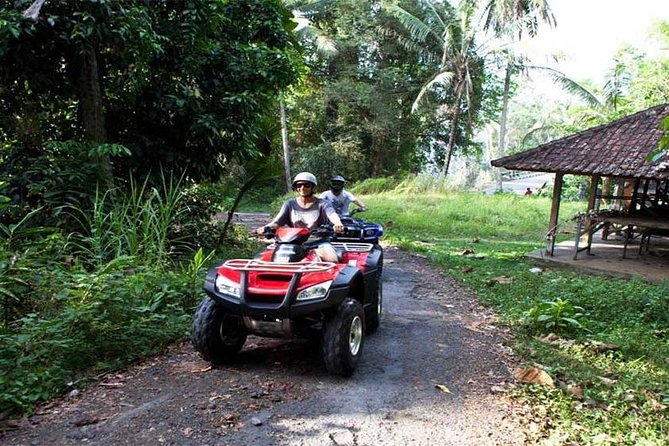 Bali ATV Quad Bike and River Rafting with private transfer - Walking down to the Ayung River