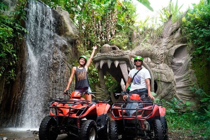 Bali ATV Quad Bike and White Water Rafting - All Inclusive - ATV riding through rice fields, jungle, and mud