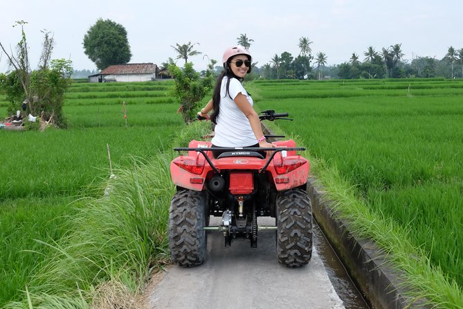 Bali Atv Quad Bike Through Tunnel and Waterfall - Riding through jungle, plantations, and rice fields