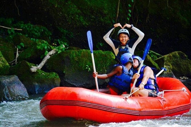 Bali ATV Quad Bike Through Tunnel, Waterfall, White Water Rafting - The Ayung River start: prepare for steep stairs