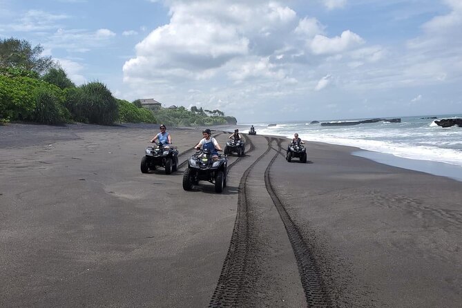 Bali ATV Ride In the beach black sand atv tour - Starting through Tegal Mengkeb village