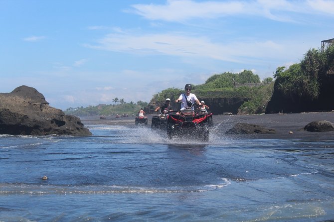 Bali ATV Ride In the beach black sand atv tour - The guides, vehicles, and pace