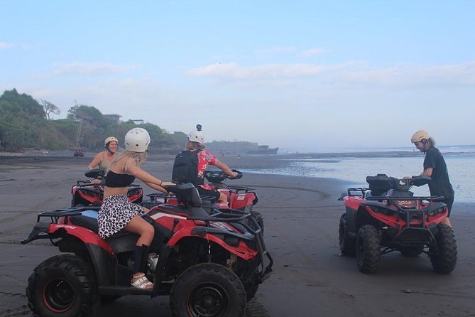 Bali ATV Ride In the beach sunset atv tour - Riding across Tegal Mengkeb village