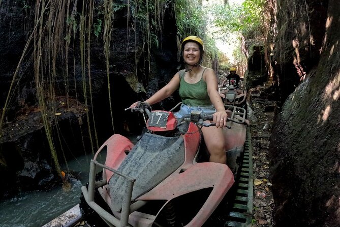 Bali ATV Ride Ubud Waterfall, Ricefield,River,Barong Cave, Lunch - Waterfall scenery and Barong Cave