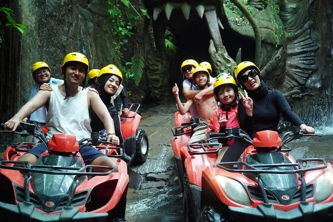 Bali ATV Ride with Waterfall Dragon Cave and Lunch by Penidago - Mud, river crossing, waterfall, and Dragon Cave