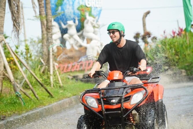 Bali ATV Ride with Waterfall Dragon Cave and Lunch by Penidago - Getting ready for a muddy 1.5-hour ride