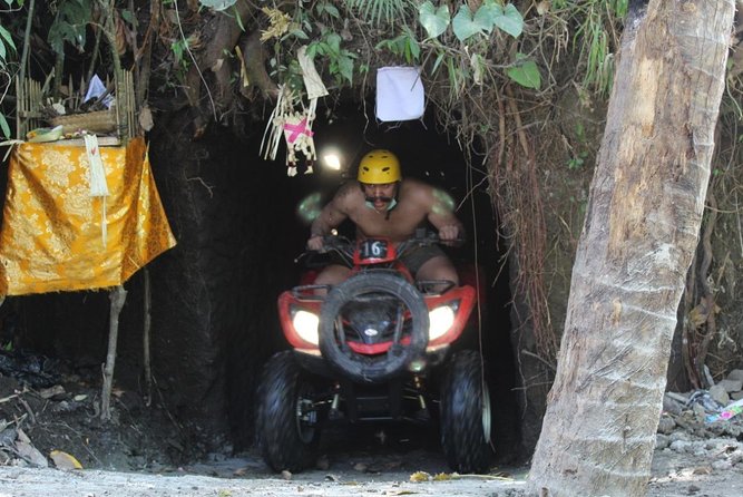 Bali Atv Riding through Cave and Waterfall - Forest, river, and waterfall sections