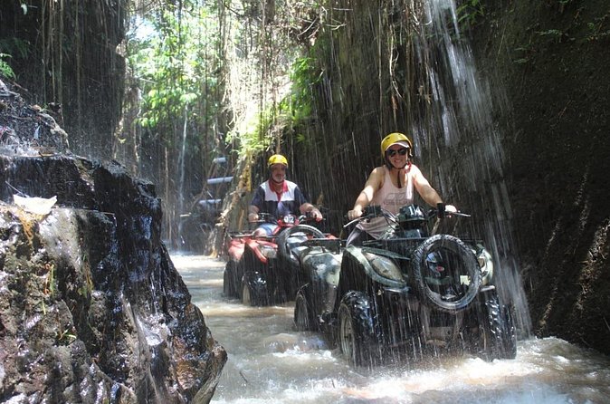 Bali Atv Riding through Cave and Waterfall - The cave and fast muddy track