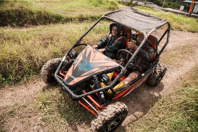 Bali Buggy UTV Adventure with Ubud River Rafting and Lunch - Getting wet, muddy, and ready for lunch
