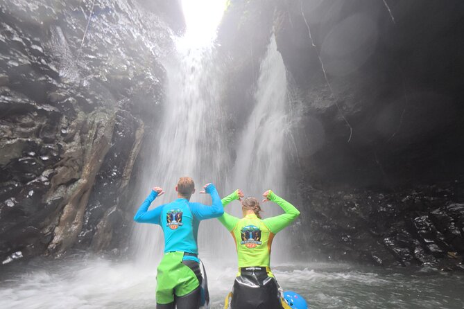 Bali Canyoning Trip – Explore Hidden Waterfalls & Gorges - Final slides, zip line, and return to basecamp