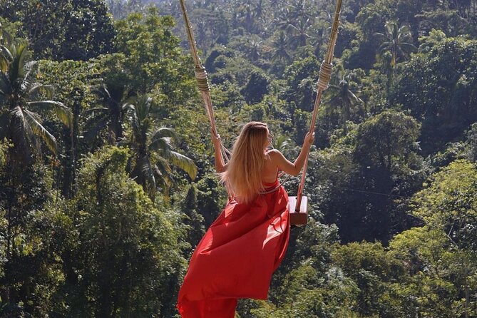 Bali Swing, Monkey Forest and Waterfall Private Tour - Walking through Sacred Monkey Forest Sanctuary