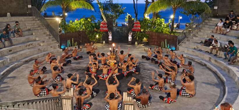 Bali: Tanah Lot Temple Sunset Kecak & Fire Dance Show Ticket - What happens during the Kecak and Fire Dance