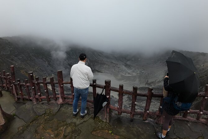 Bandung Volcano Sightseeing and Hot Spring Private Tour - Rengganis Crater’s bubbling geothermal pools