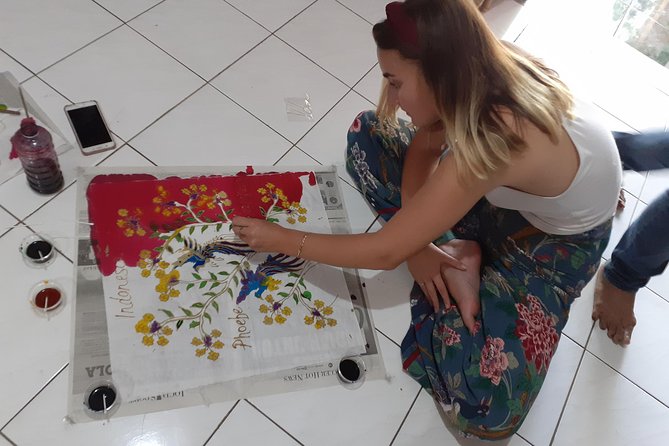 Batik Master Class with Full Process - Waxing the design by hand