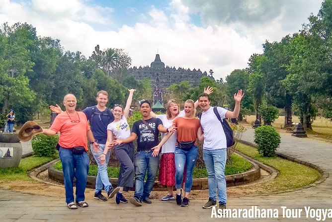 Borobudur Sunrise from setumbu Hill , Merapi Volcano & Prambanan Full Day Tour - Climbing Borobudur after first light