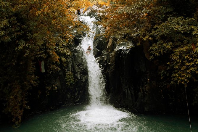 Cliff Jumping and Sliding at Aling Aling Waterfall - The rice fields and Balinese family compound