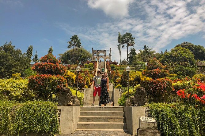 East Bali Tour, Lempuyang - Tirta Gangga - Ujung Soekasada - Black sand Beach - Tirta Gangga: koi ponds and stepping stones