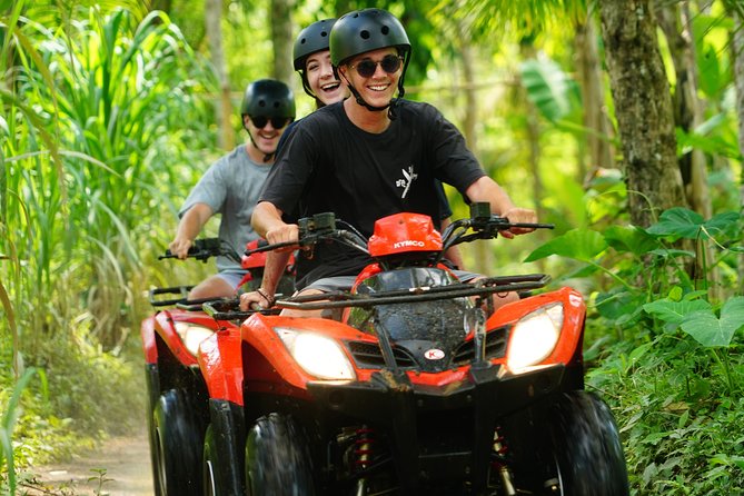 Full-Day Bali Adventure Tour with Quad Bikes and Rafting - Ayung River rafting under Bali waterfalls