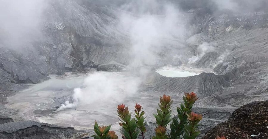 Jakarta: Volcano, Tea/Rice Fields, Hot Spring, Local Food - Tangkuban Parahu and the sulfur crater