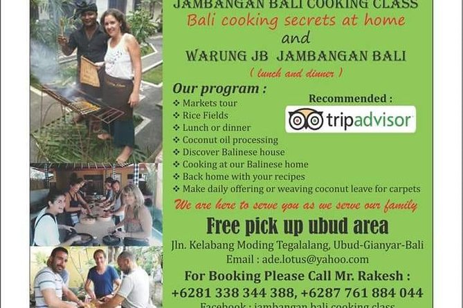 Jambangan Bali Cooking Class - Starting at the traditional market in Kelabang Moding