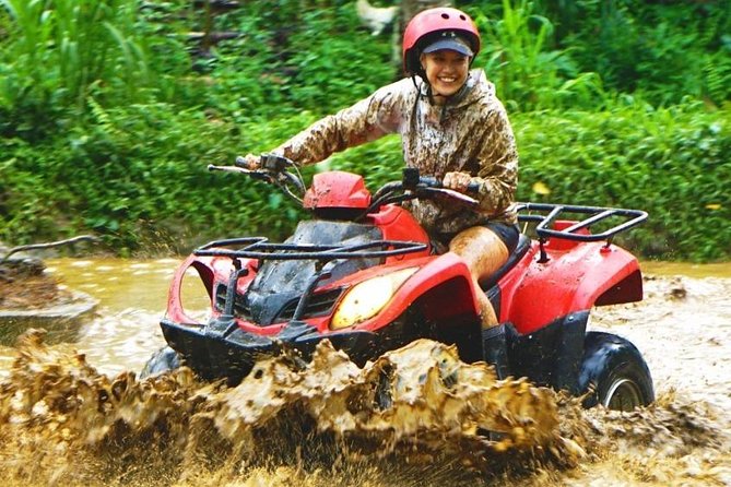 Jungle ATV Quad Bike Through Gorilla Face Cave - Lunch with rice-field views after the mud