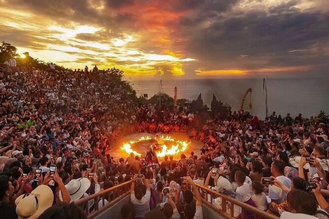 Kecak Fire Dance and Uluwatu Temple with Private Car Service - The Kecak Fire Dance after sunset