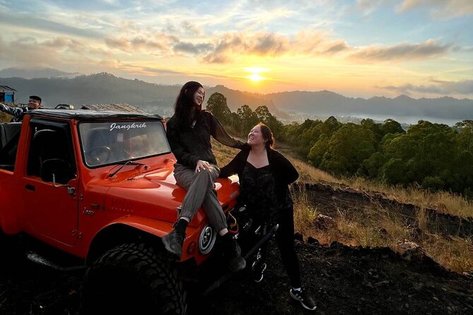 Mount Batur Jeep Adventure - Watching sunrise from Mount Batur’s lower viewpoint