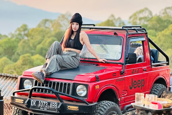 Mount Batur Jeep Sunrise by 4WD with Breakfast - Batur Black Lava and the working countryside