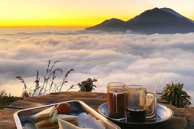 Mount Batur sunrise hike & white water rafting - Breakfast beside the crater rim