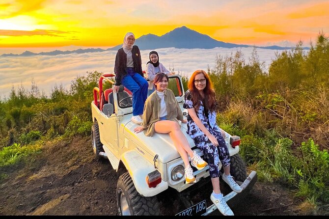Mount Batur Sunrise Jeep Tour with Natural Hot Spring - Sunrise over Mount Batur and Lake Batur