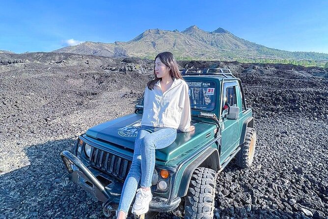 Mount Batur Sunrise Jeep Tour with Natural Hot Spring - Black lava from the 1963 eruption
