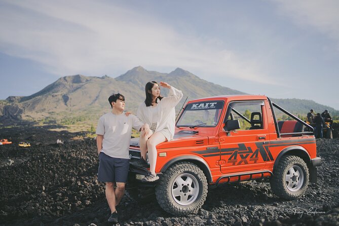 Mount Batur Sunrise Jeep With Black Lava - Black lava fields after the sun comes up