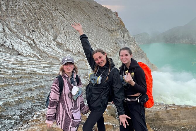 Mount Ijen Blue Flame Tour from Bali - The turquoise acid lake at about 6:00 am
