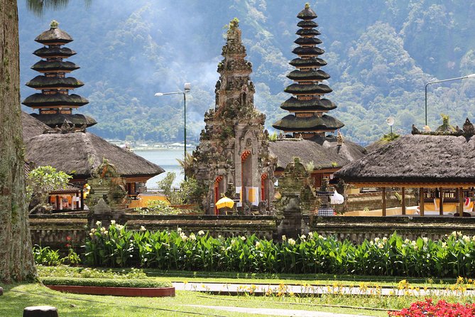 Private Tour: Bali Temples, Hidden Waterfall and Handara Gate - Ulun Danu Beratan beside the mountain lake