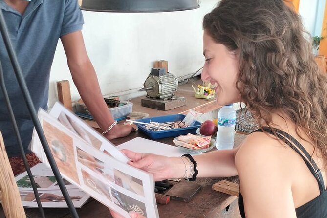 Private Traditional Bali Silver Jewelry Making Class - Sawing, stamping, and hammering the silver