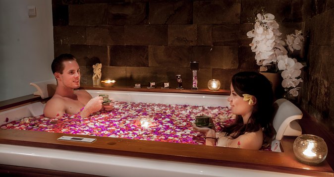Romantic Couple Treatment at ANJALI SPA - Finishing With a Flower Milk Bath Jacuzzi